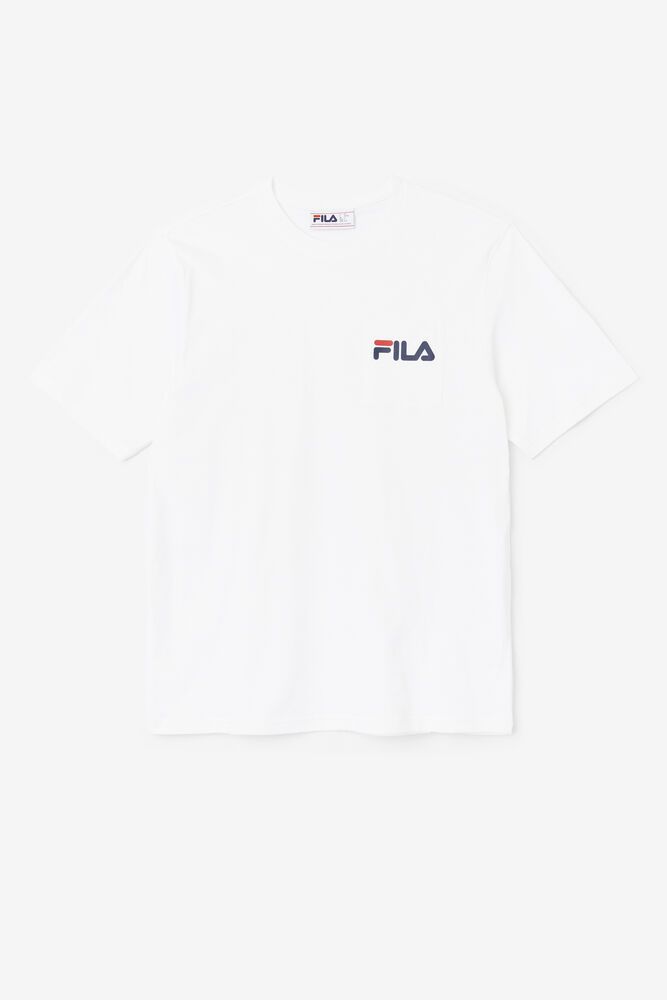 Fila Miesten Paidat Curtis Pocket Valkoinen - RWFP-71480